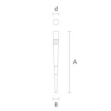 Drawings of legs for a wooden table