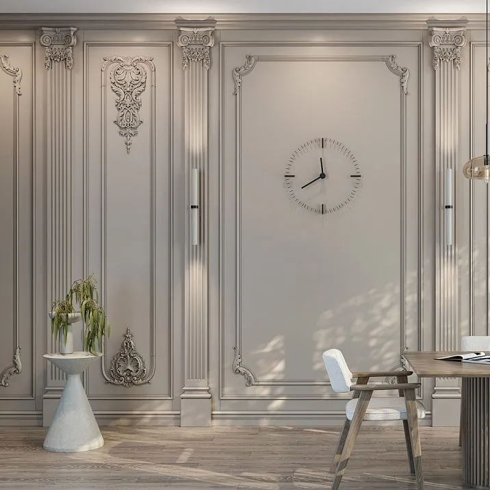 Carved capital KL-058 on the wall photo