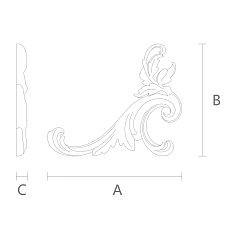 Carved overlay N.VRS-002-4R &ndash; drawing