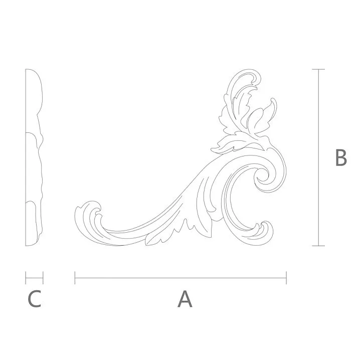 Carved overlay N.VRS-002-4R &ndash; drawing