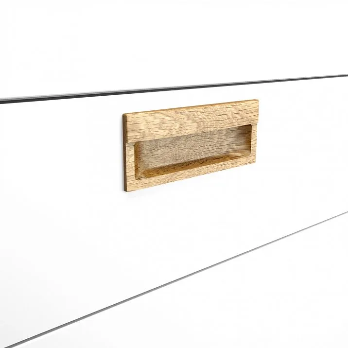 Wooden handles for kitchen photo