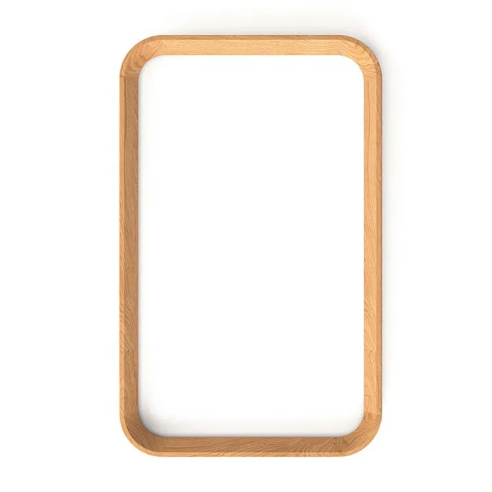 Carved Frame RM-052 from Oak and Birch for Pictures and Mirrors, Classic Natural Wood Framing