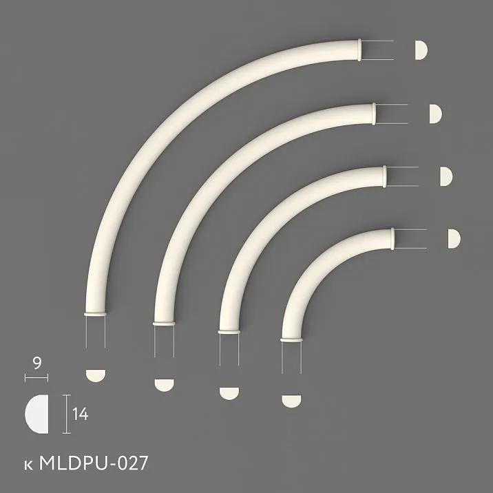 Polyurethane molding MLDPU-027U-2 for wall and ceiling decoration
