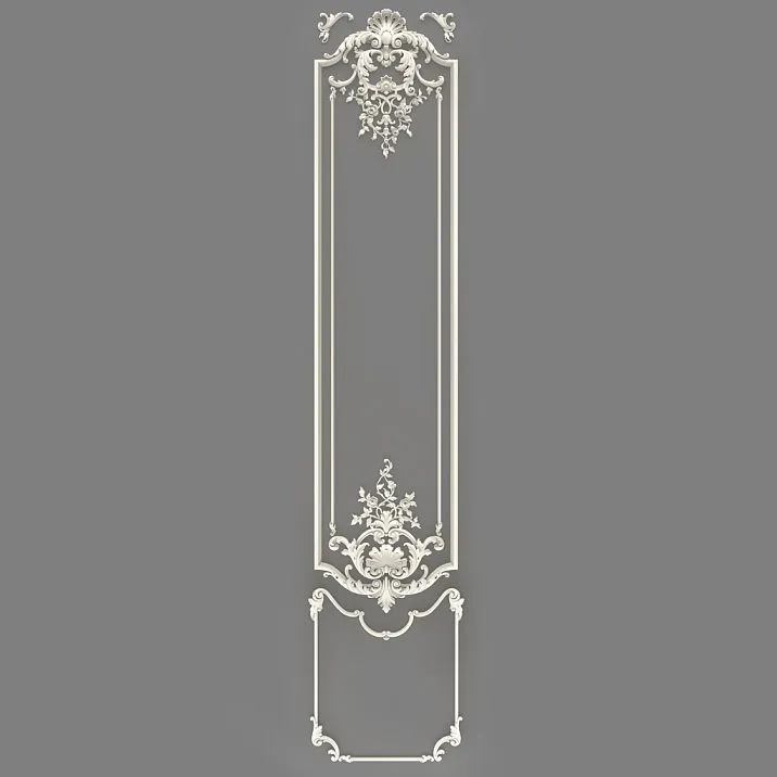 Stucco Decor CPU.VRS-062 &mdash; overall appearance of the item with rich ornamentation and smooth scrolls