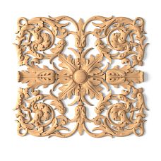 N-196 Wooden Insert with Floral Carving