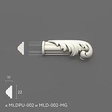 Polyurethane molding NPU-436.1R. Molding decor. Image 69943f2b633e2