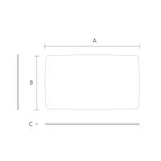 Countertop ST-020 &mdash; product drawing
