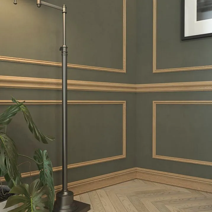 Наличник MLD-007.1 широкого профиля в интерьере дома.