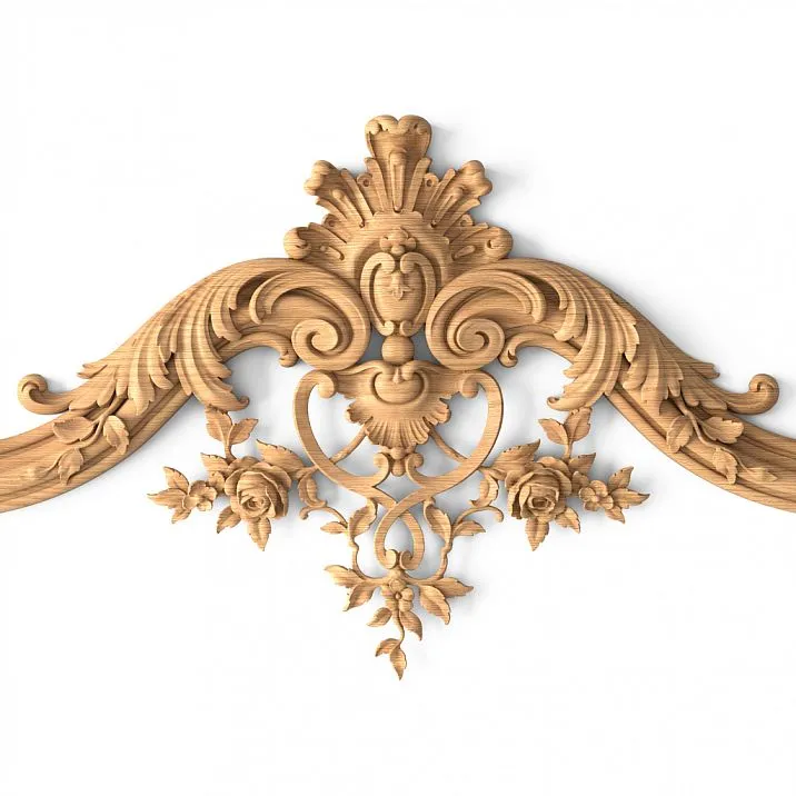 Frame RM-047 detailed view of carving wooden