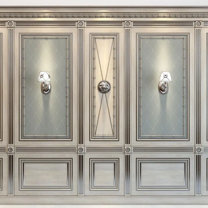 Carved Pilaster PLM-016 for wall photo in interior