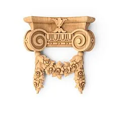 Carved Capital KL-058 from Solid Wood