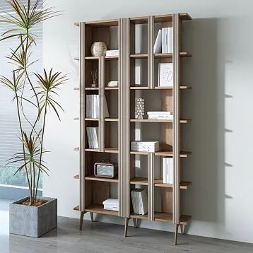 Vertical elongated quarter-round profile MLD-034, high-format 70&times;9 mm, made of oak, beech, or MDF.