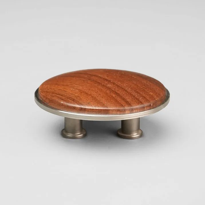 Large Ton HL-058-1M handle made of African wenge wood in dark brown color, 74x74 mm