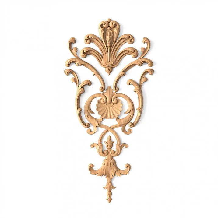 Decor Set C-027 made of wood with floral ornament