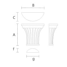 Capital for Interior Doors KL-062 Drawing
