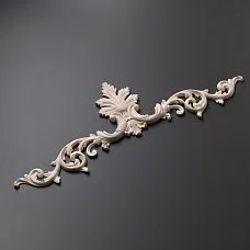 Carved overlay NPU-165 made of polyurethane, a decorative element for interior and furniture. Stavros polyurethane molding of high quality, ready for painting.