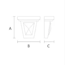 Elegant decorative bracket KR-043 for home design