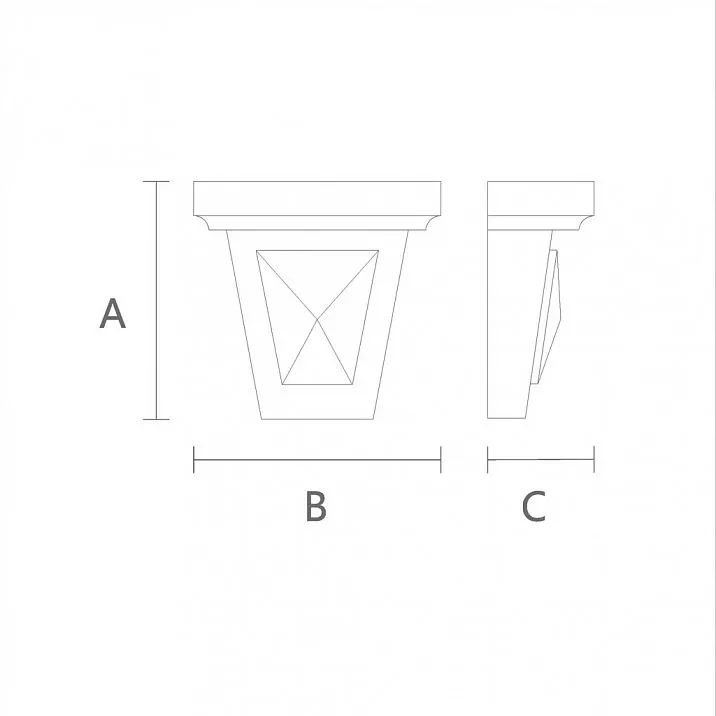 Elegant decorative bracket KR-043 for home design