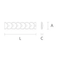 Carved Molding K-003 Drawing