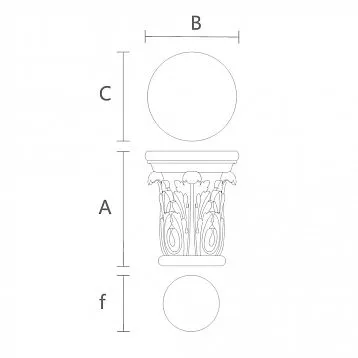 Decorative Capital KL-045 for Interior