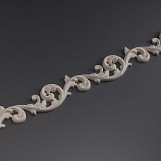 Decorative molding KPU-043 made of polyurethane for walls and ceilings. Classic molding Stavros for painting