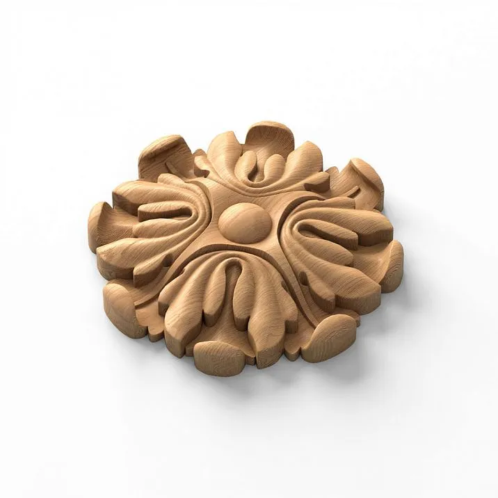 Exclusive carved rose for wall decoration R-005
