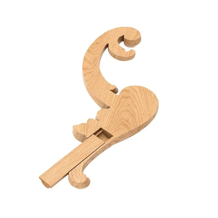 Carved overlay N.VRS-003-2L &ndash; a stylish wooden element for interior decoration.