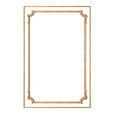 Wooden inlay with carving and moldings for furniture decoration drawing