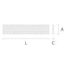 Wooden molding K-025 drawing