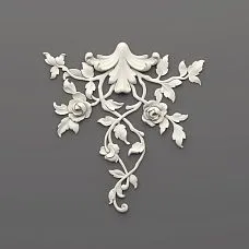 Relief decoration NPU.VRS-002-3 &ndash; decorative polyurethane element with elegant scrolls