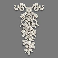 Polyurethane molding NPU-042 with 3D floral pattern for interior
