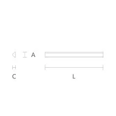 Drawing of molding from solid wood with carved pattern MLD-001