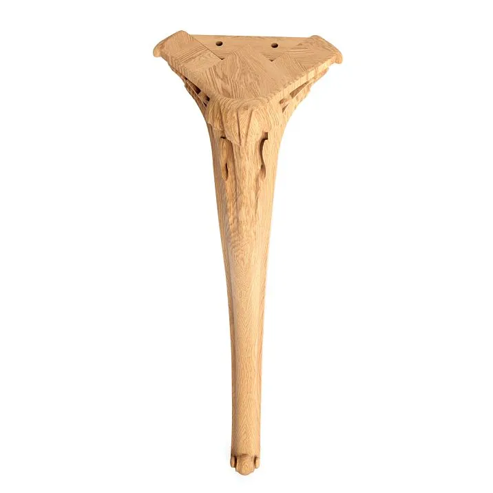 Carved wooden leg in classic style in Moscow