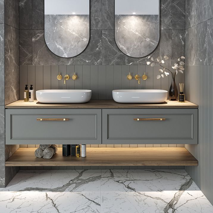 Wooden handles for bathroom furniture, Furniture Handle Taurus HL-060-1M