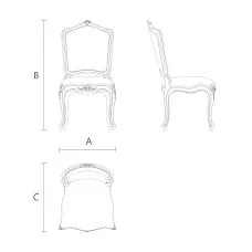 Chair Versailles 003-001, drawing