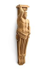 Oak Carved Bracket Side View