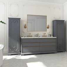 Carved overlay from polyurethane NPU-409 in interior with furniture photo