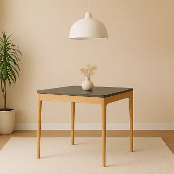 Table frame STL-026-1 made of solid wood with four legs