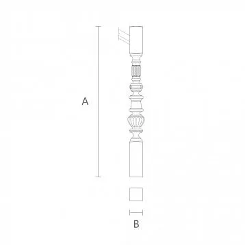 Столбы для лестницы деревянные из бука, дуба купить