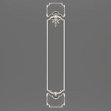 Overall view of Relief decoration CPU.VRS-061, showcasing elegant ornament and smooth scrolls