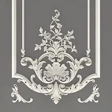 Polyurethane relief decoration CPU.VRS-059 used for ceiling decoration, creating an atmosphere of luxury and elegance.