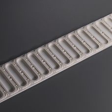 Decorative molding KPU-046, heavy polyurethane molding with relief for luxurious interiors
