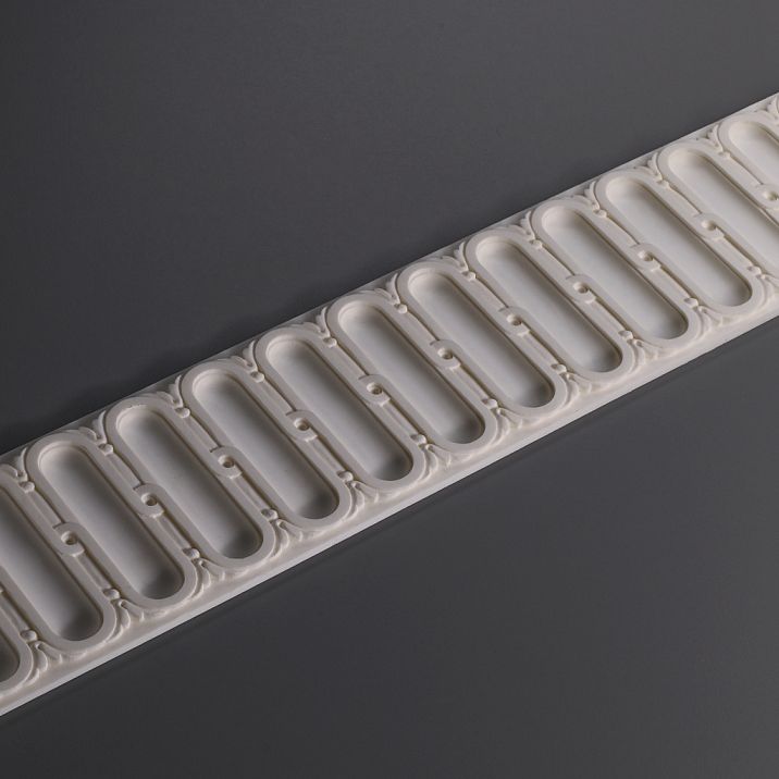 Decorative molding KPU-046, heavy polyurethane molding with relief for luxurious interiors