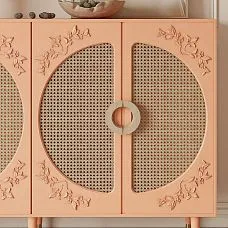 Carved wooden inlay N-470R for decorating furniture