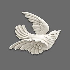 NPU-476L Molded Decoration &mdash; Bird in Close-up. Decoration for Creativity