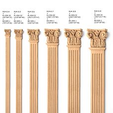 Interior solutions - carved pilaster PLM-014 with capital and base