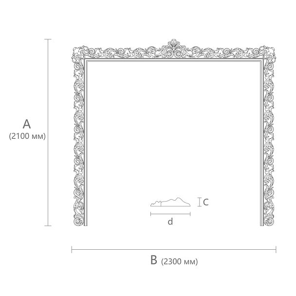 Carved frame RM-015 - 1