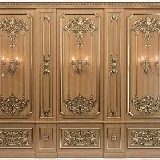 Wooden interior decor photo, Carved insert N-276 on walls