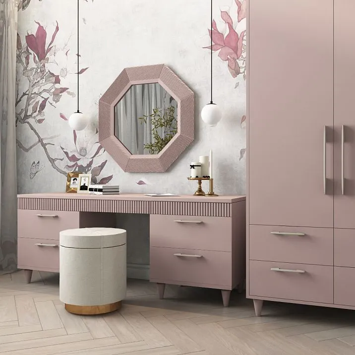 Ручка мебельная деревянная Lagom HL-003M вид в интерьере