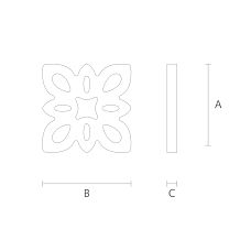 Carved Connector Element SNL-12 drawing